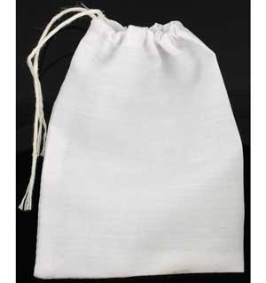 White Cloth Bag 3x4 - Click Image to Close