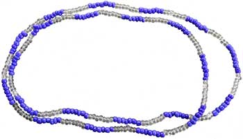 Yemaya beads blue & clear - Click Image to Close