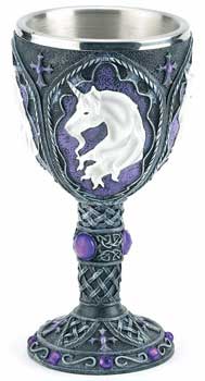 Unicorn Chalice 7 1/2" - Click Image to Close