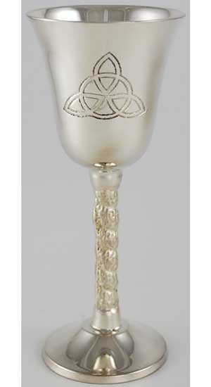 Small Triquetra chalice 4 3/4" - Click Image to Close