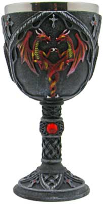 Red Dragon Chalice 7 1/4"