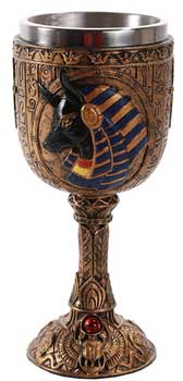 6 3/4" Anubis chalice - Click Image to Close