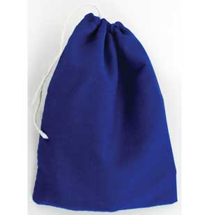Blue Cotton Bag 3" x 4" - Click Image to Close
