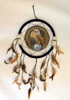 Owl dream catcher - Click Image to Close