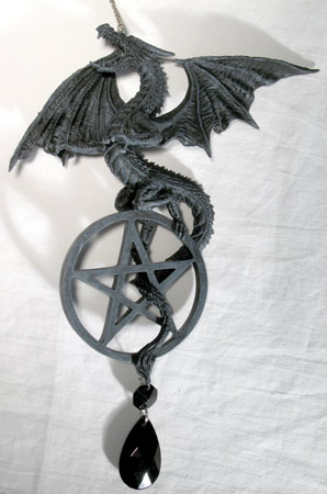 Dragon/Pentagram dream catcher - Click Image to Close