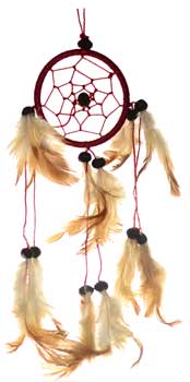 3" Brown dream catcher - Click Image to Close