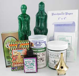 Money Drawing Ritual Kit - Click Image to Close