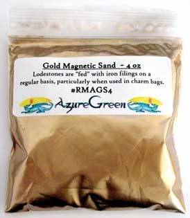Gold Magnetic Sand 4oz - Click Image to Close