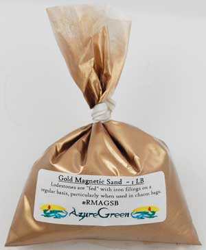 1 Lb Gold Magnetic Sand (Lodestone Food) - Click Image to Close