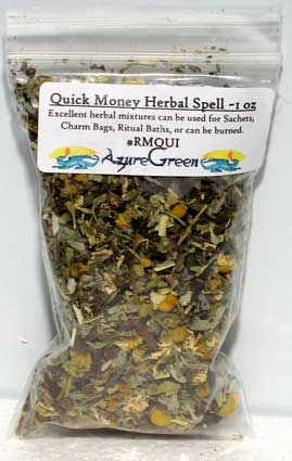 Quick Money spell mix 3/4oz - Click Image to Close