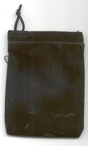 Bag Velveteen 3 x 4 Black - Click Image to Close