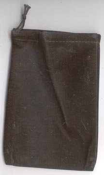 Bag Velveteen 4 x 5 1/2 Black - Click Image to Close