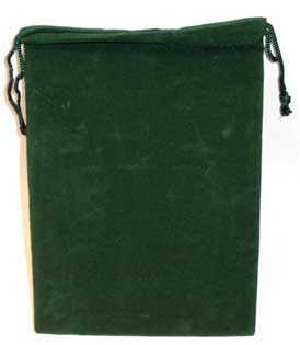 Bag Velveteen 5 x 7 Green - Click Image to Close