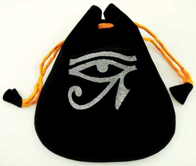 Eye of Horus Velveteen Bag 5" - Click Image to Close