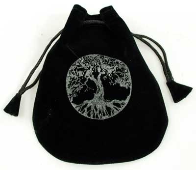 Tree of Life Velveteen Bag 5"