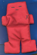 Red Voodoo Doll 5" - Click Image to Close