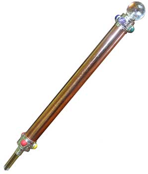 7" Copper Healing Wand 7 Chakra - Click Image to Close