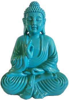 7 3/4" turquoise Buddha - Click Image to Close