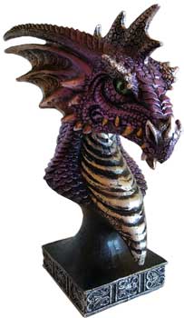 6 1/2" purple Dragon Head - Click Image to Close