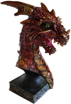 6 1/2" red Dragon Head - Click Image to Close
