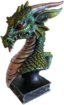 6 1/2" green Dragon Head