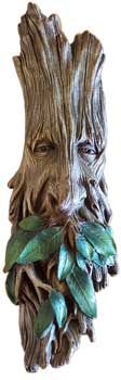 14" Greenman Tree Spirit plaque - Click Image to Close