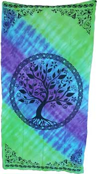 44" x 88" Multi Faith Tree curtain