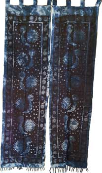 Sun & Moon curtain 22"x72" - Click Image to Close