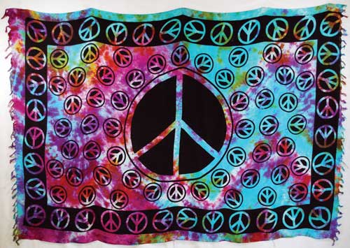 Large Peace Sarong - Click Image to Close