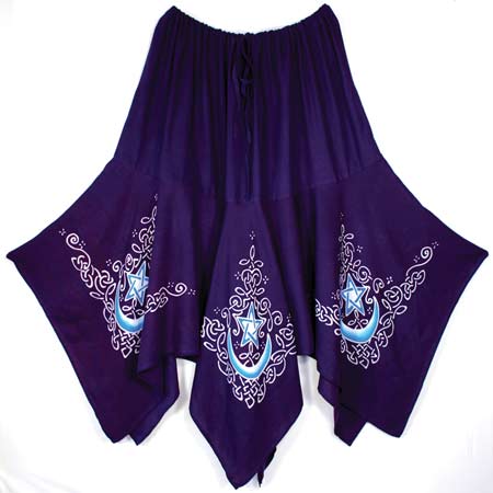 Celtic Moon Long Skirt purple - Click Image to Close