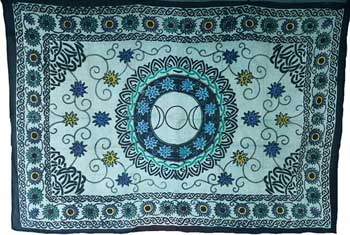 Flower Triple Moon Tapestry 72" x 108"