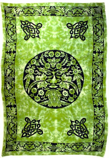 Green and Black Green Man (72" x 108") - Click Image to Close