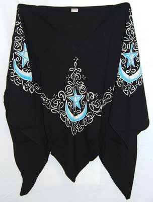 Celtic Moon Black Large Top - Click Image to Close