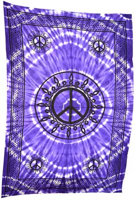 Purple Pentagram Tapestry (72" x 108") - Click Image to Close