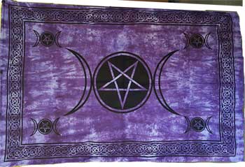 Triple Moon Pentacle 60" x 90"