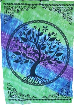 58" x 82" Tree of Life Multifaith tapestry - Click Image to Close
