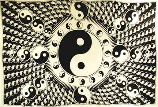 White and Black Yin Yang (72" x 108") - Click Image to Close