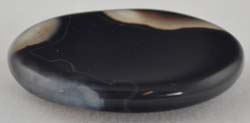 Black Onyx worry stone - Click Image to Close